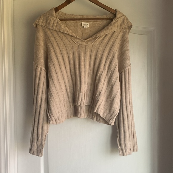 Le lis Collared ribbed knit sweater - Picture 4 of 10